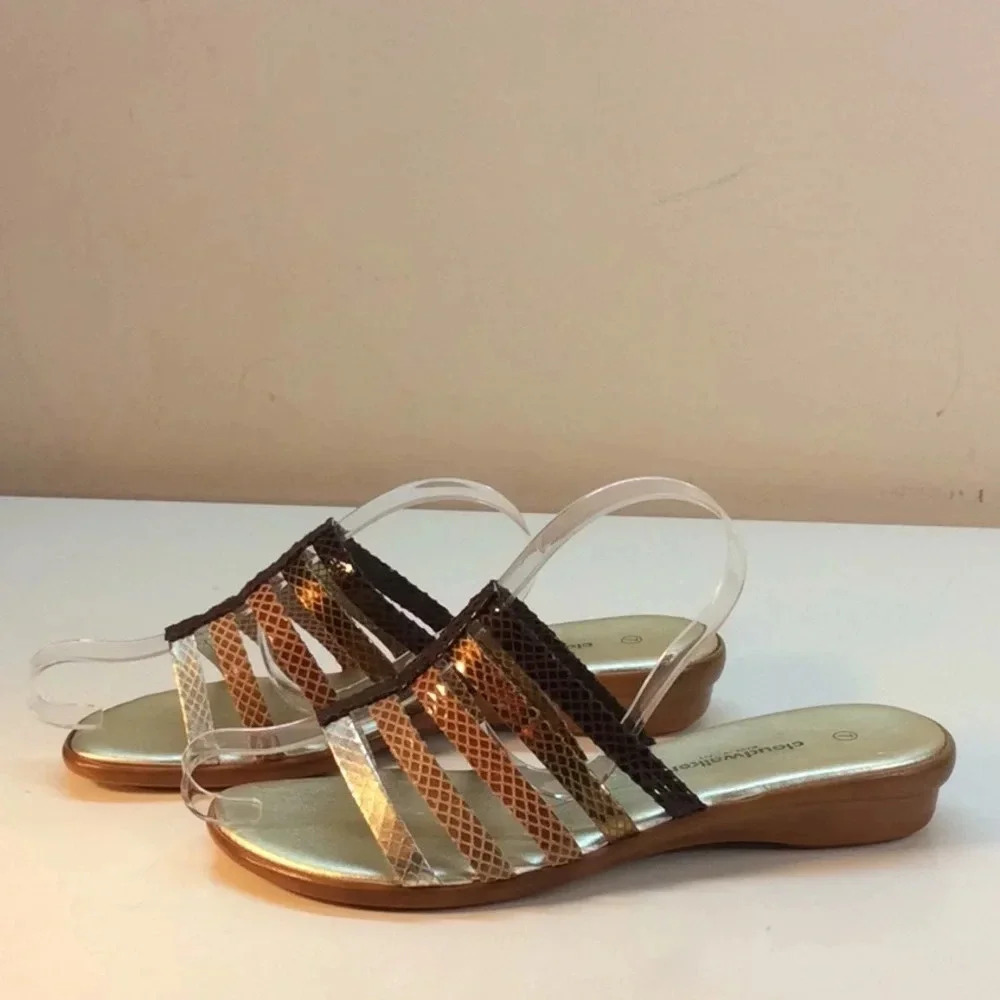 Cloudwalkers Bronze & Gold Metallic Sandals